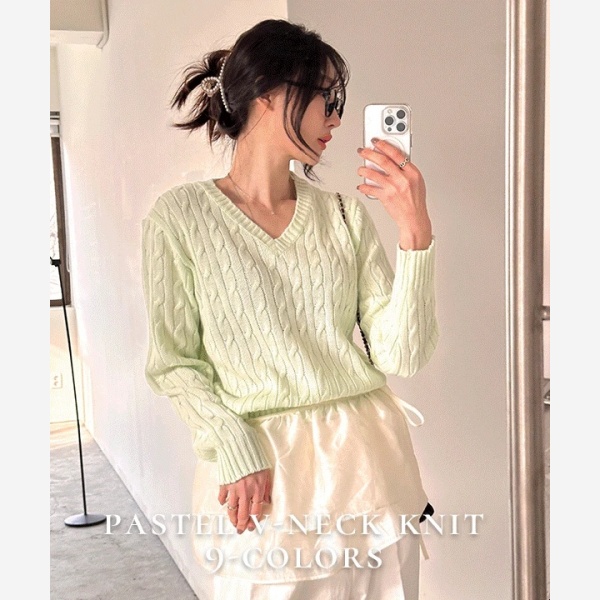 <pc>韓國女裝</pc> THE CLIP 針織衫<k>韓國直送</k>